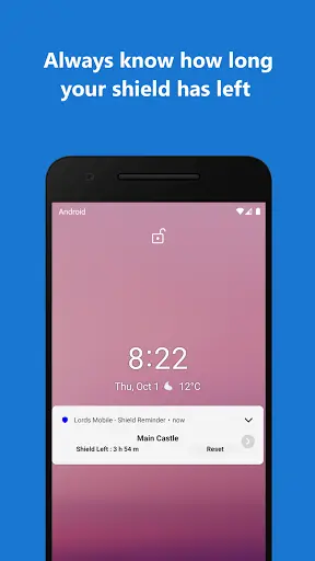Lords Mobile - Shield Reminder screenshot 1