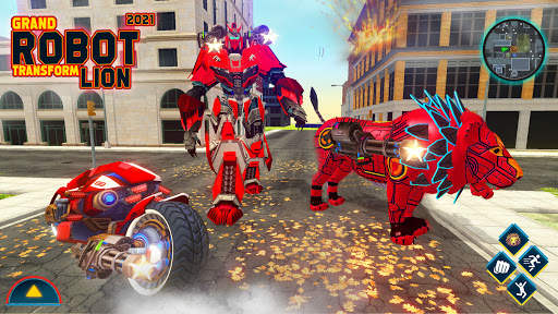 Grand Robot Lion Transform Simulator स्क्रीनशॉट 2