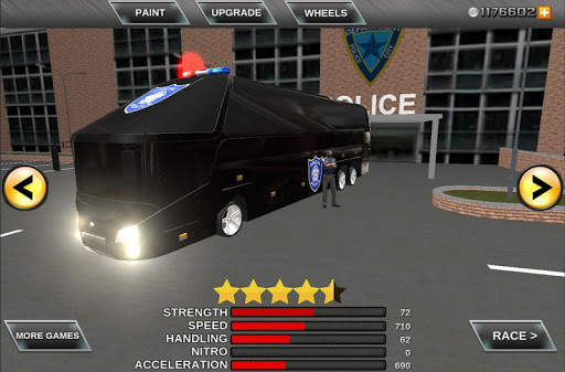 Police bus prison transport 3D screenshot 2