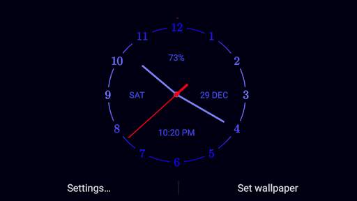 Analog Clock Live Wallpaper screenshot 4
