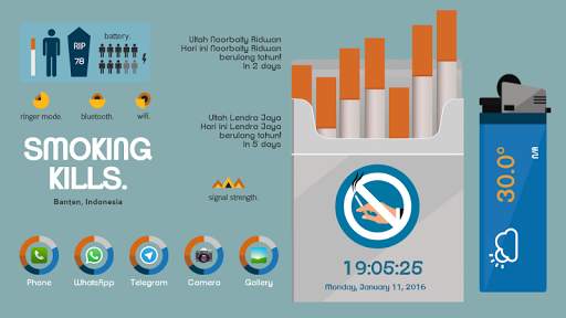 Nosmoking Theme Total Launcher screenshot 3