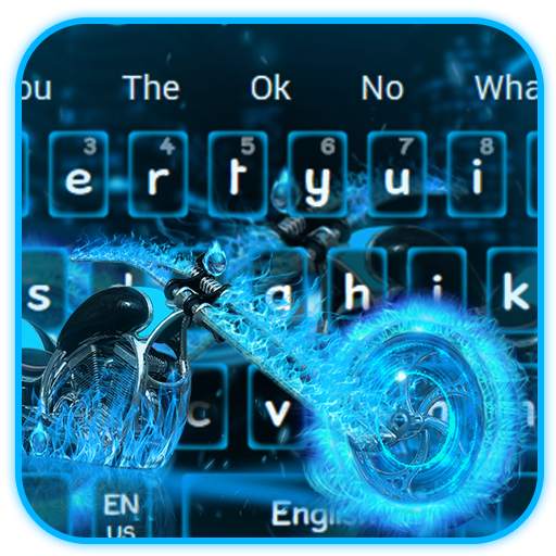 Neon Fire Bike Keyboard 10001003