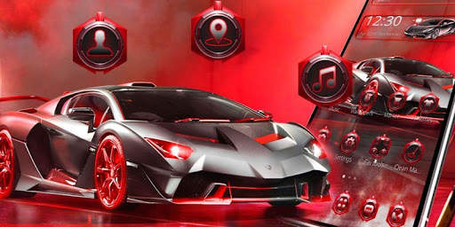 Classic Red Speed Car Theme screenshot 4