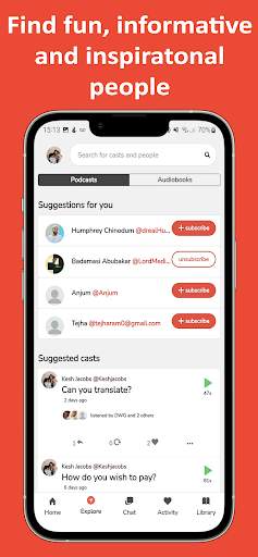 JustTalk - audio platfrom screenshot 3