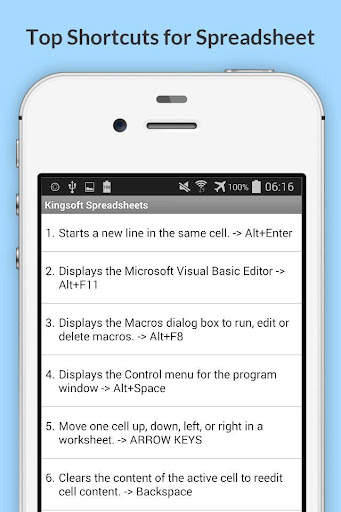 Free KingSoft Office Shortcuts screenshot 5