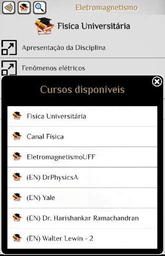 Física - Tutoriais - Palestras screenshot 5