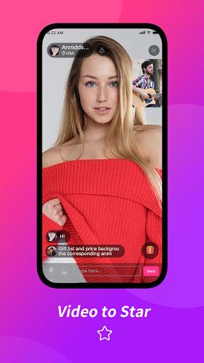 Pink Star- Live video&chat screenshot 1