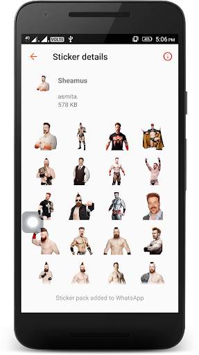 WWE WAStickers स्क्रीनशॉट 5