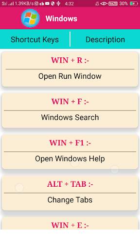 Computer Shortcut Keys (300 Keyboard ShortcutKeys) screenshot 3