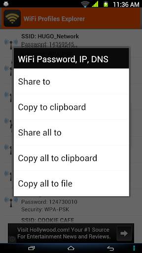 WiFi Password, IP, DNS screenshot 4