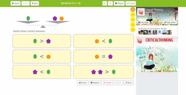 Critical Thinking / Math Sense скриншот 2