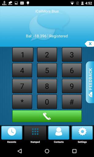 iCallMore Blue screenshot 2