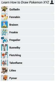 Learn How to Draw Pokemon XYZ screenshot 4