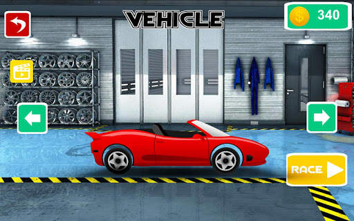 High Speed 2D Car Racing screenshot 1