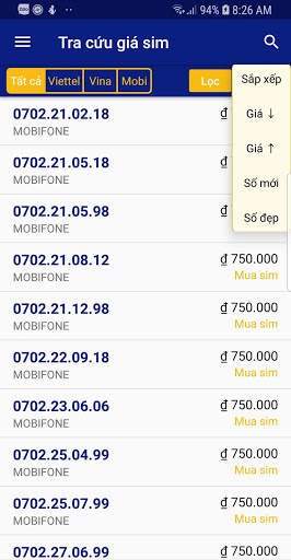 Sim38 - Kho sim số đẹp screenshot 2