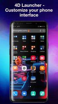 4D Launcher: Themes & Wallpapers For Phone screenshot 1