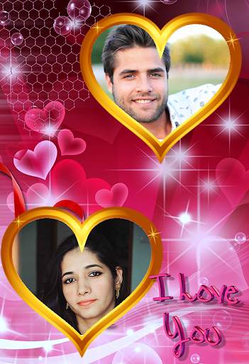 I Love You Dual Photo Frame Album Maker 3 تصوير الشاشة