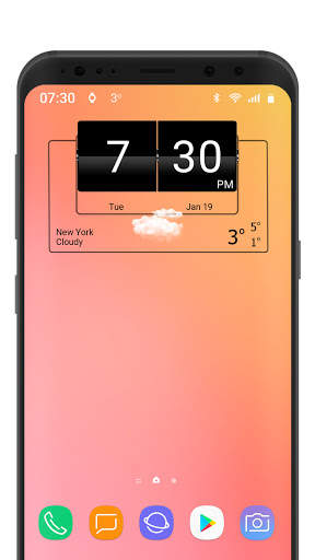 3D Flip Clock Theme Pack 06 screenshot 6