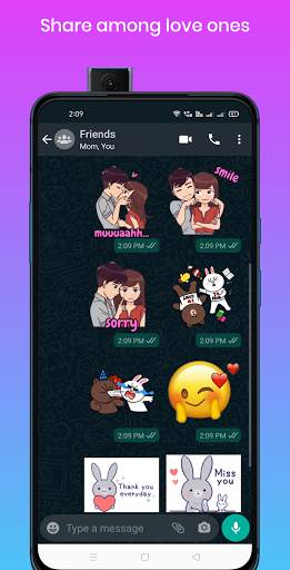 Lovey Dovey Stickers for WhatsApp - WA Sticker screenshot 2