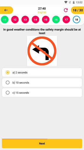 RTA Driving Theory Test screenshot 2