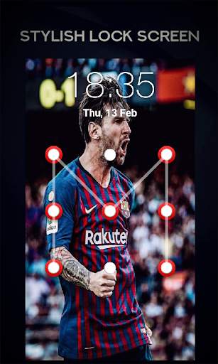 Messi Lock Screen Barcelona 1 تصوير الشاشة