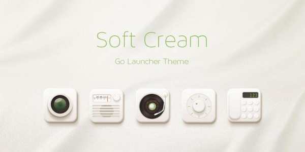 Soft cream GO Launcher Theme screenshot 4