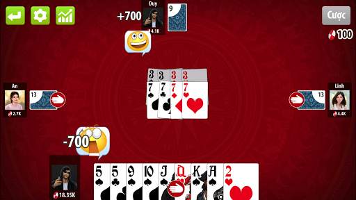 Tien Len Mien Nam Dem La - Game offline đánh bài скриншот 2