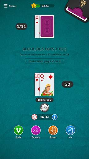 Blackjack 21 - Casino Card Game screenshot 7