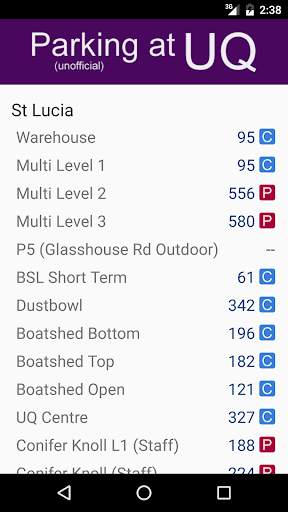 Parking at UQ screenshot 1