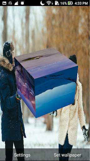 3D Photo Cube Live Wallpaper screenshot 2