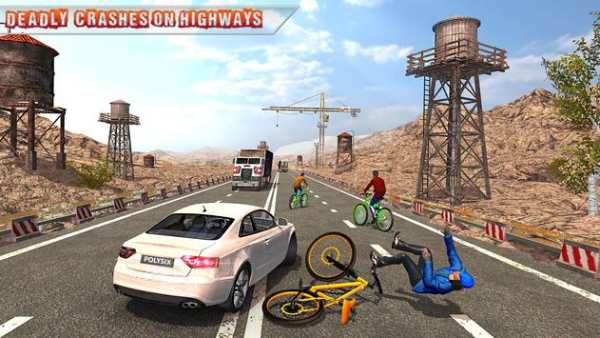 Bicycle Racing Highway Stunt Racer screenshot 8