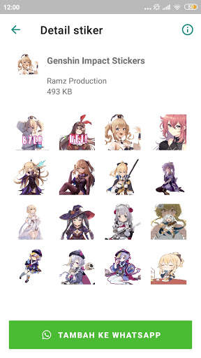 Genshin Impact Sticker For WhatsApp screenshot 5