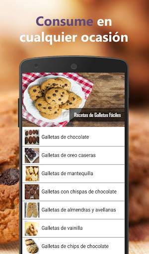 Recetas de galletas fáciles caseras en español screenshot 8