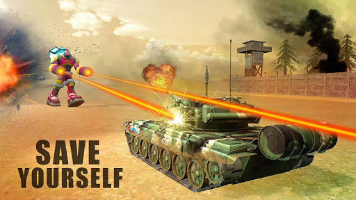 Off Road Army Tanks VS Robots. screenshot 3