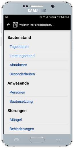 Bauskript Bautagebuch App screenshot 4