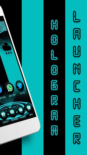 Hologram Launcher Theme 3 تصوير الشاشة