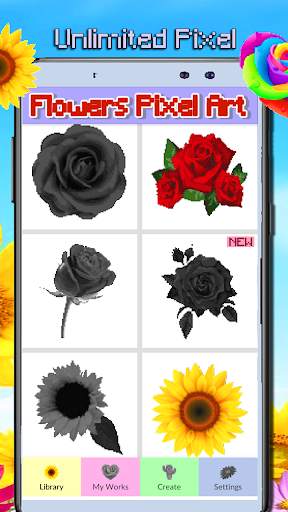 Flowers Coloring Book By Pixel 2 تصوير الشاشة