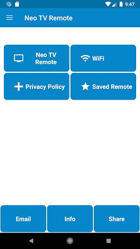 Neo TV Remote Control screenshot 1