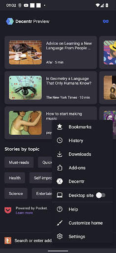 Decentr Mobile Browser screenshot 5