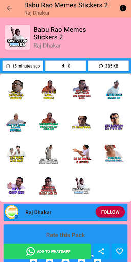 Bollywood Stickers For WhatsApp screenshot 6