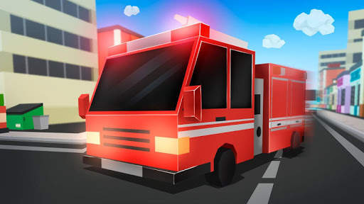 Cube Fire Truck: Firefighter screenshot 2