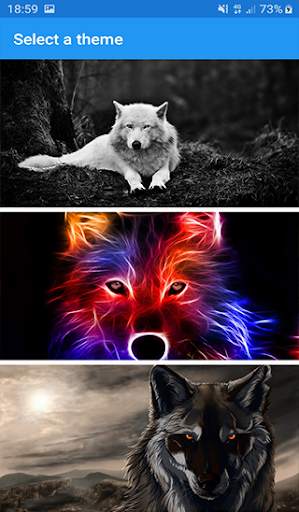 Neon Wolf Keyboard Themes screenshot 2