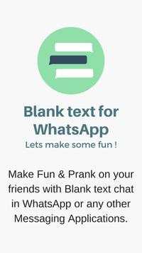 Blank Text for WhatsApp screenshot 1