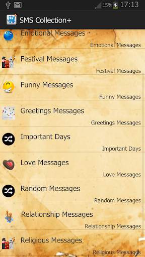 All In One SMS Library Quotes and Status 9 تصوير الشاشة
