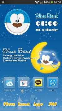 Blue bear Go launcher theme screenshot 1