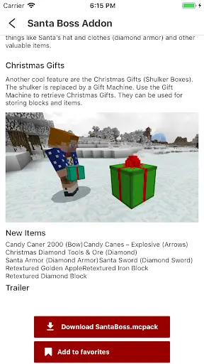Addons for MCPE - Mods Packs 3 تصوير الشاشة