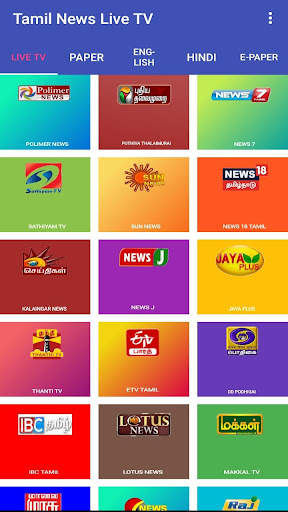 Tamil News Live TV - Polimer, Puthiya, News7, Jaya screenshot 1