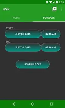 Hidden video recorder (HVR) screenshot 2