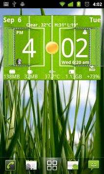 Football Digital Weather Clock screenshot 1