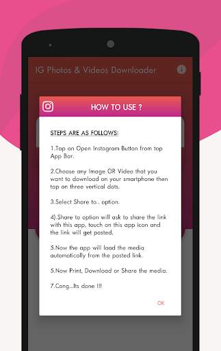Downloader For Instagram - Save IG Photos & Videos screenshot 1